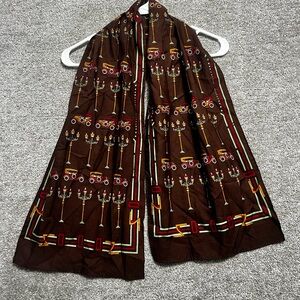 Vintage Woman’s Scarf Vintage Cars Brown